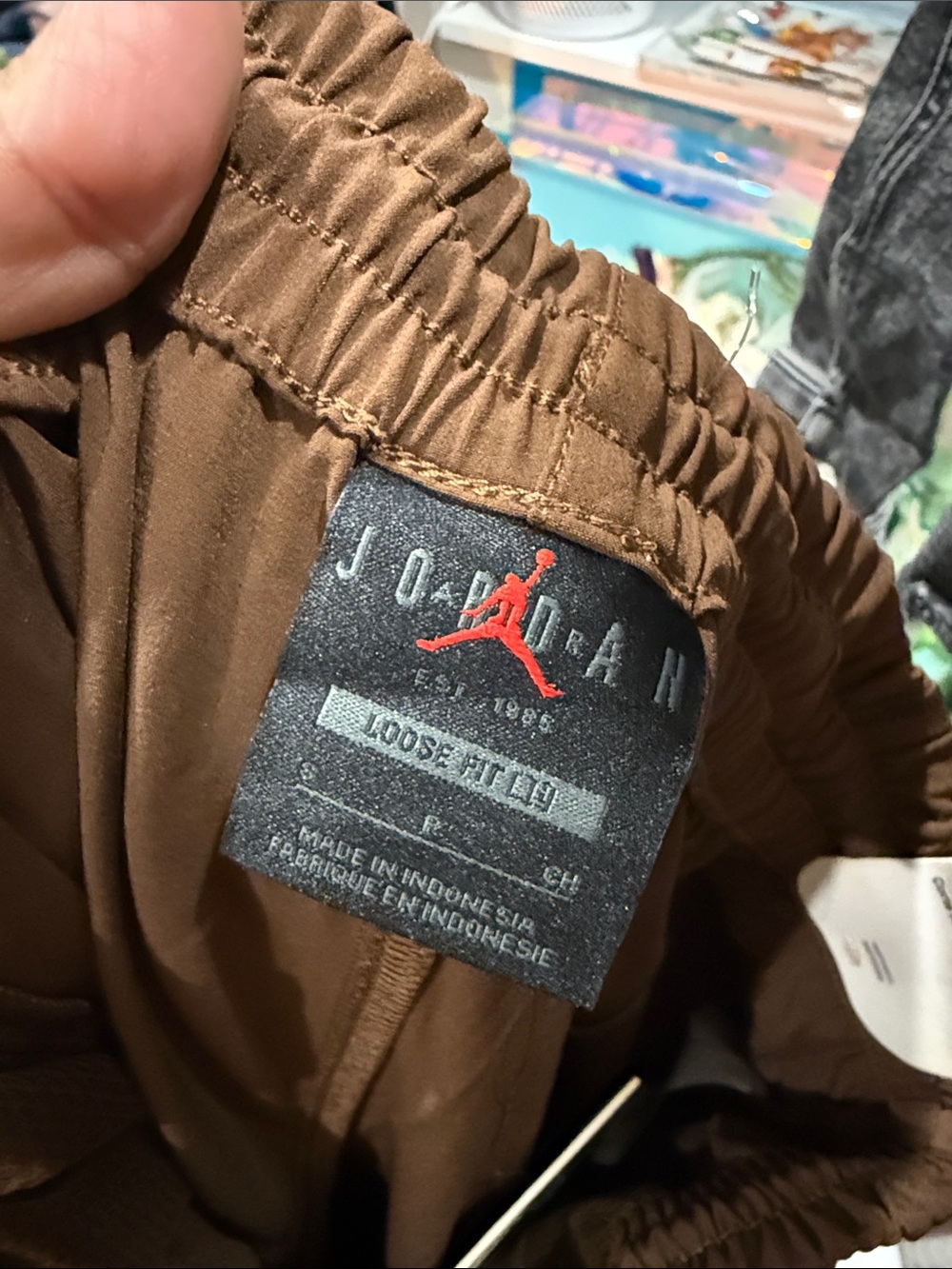 New with tags Jordan Tunnel Joggers Pants Cacao wow SMALL pockets brown fall - Picture 4 of 7
